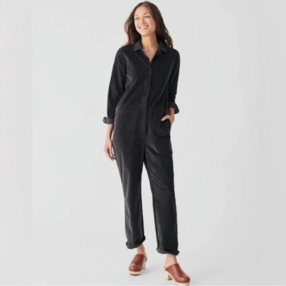 Faherty Black Jumpsuit